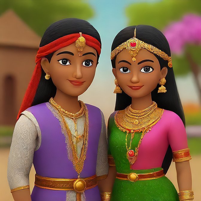 3D cartoon character art